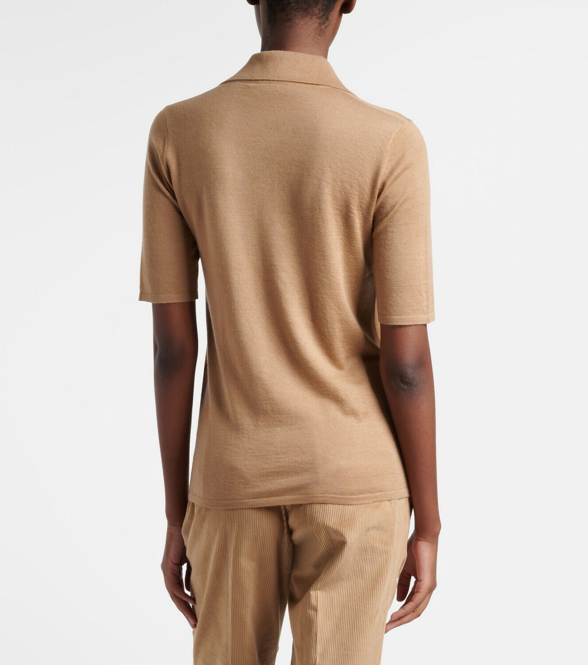 Gabriela Hearst Casius cashmere and silk polo shirt
