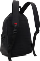 Hugo Black Embossed-Logo Backpack