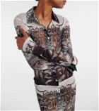 Jean Paul Gaultier Printed mesh shirt dress