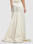 LUDOVIC DE SAINT SERNIN - Satin Midrise Long Skirt