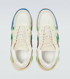 Raf Simons - Cylon-21 leather-trimmed sneakers