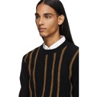 Salvatore Ferragamo Black Wool Crewneck Sweater