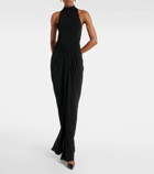 Alaïa Halterneck draped gown