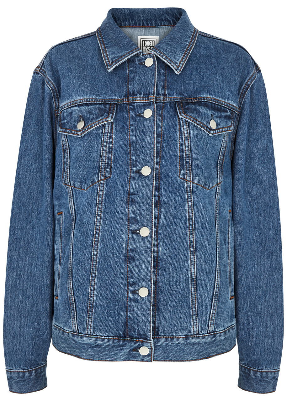 Totême Blue Oversized Denim Jacket Toteme