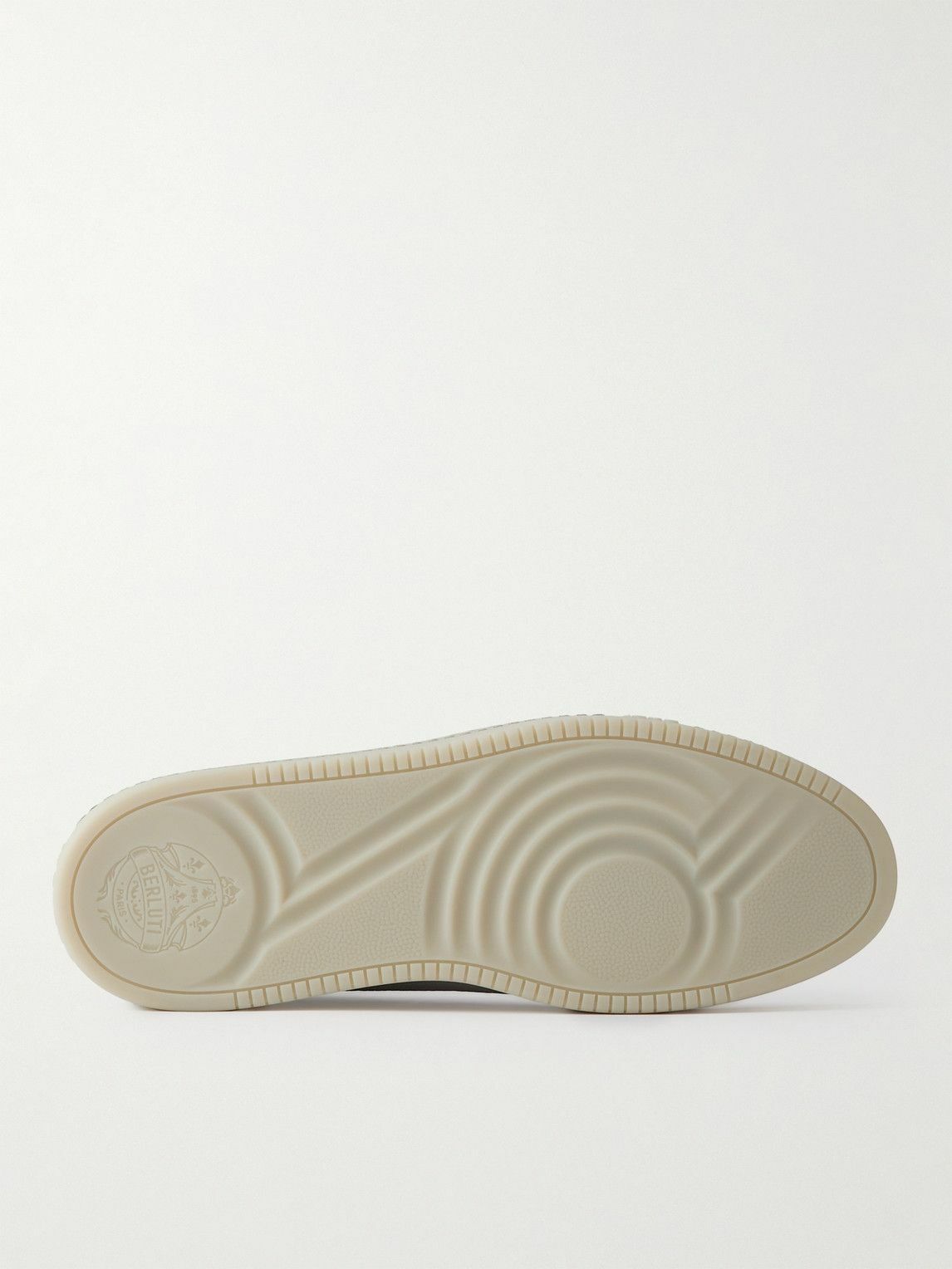 Berluti - Eden Scritto Leather Sneakers - Gray Berluti