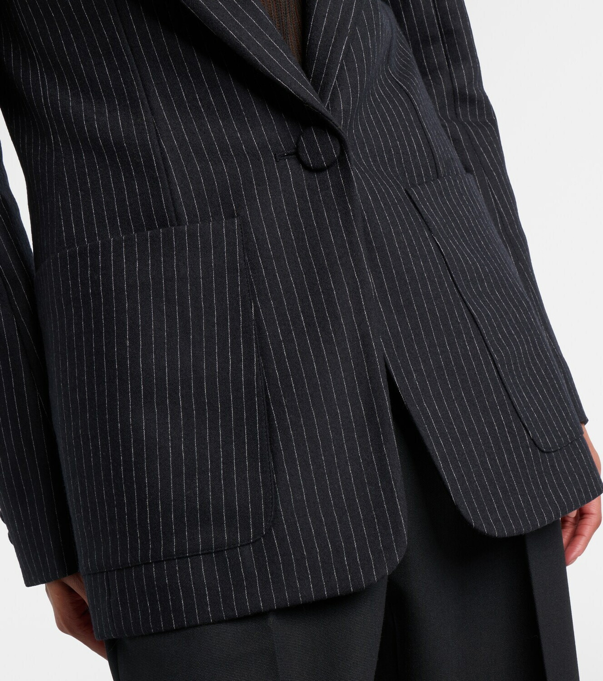 Nina Ricci Pinstripe wool-blend blazer