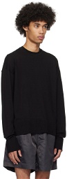 Birrot Black Embroidered Sweatshirt
