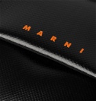 MARNI - Logo-Print Colour-Block Faux Textured-Leather Phone Pouch - Black