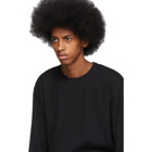 Issey Miyake Men Black Tucked Stripe Long Sleeve T-Shirt