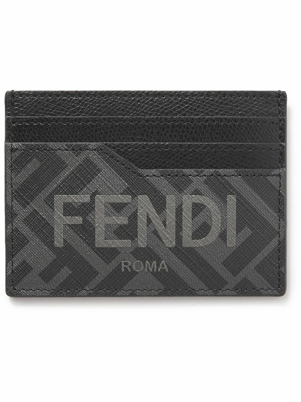 Photo: Fendi - Logo-Print Coated-Canvas and Leather Cardholder