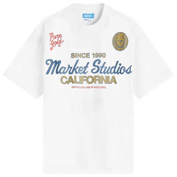 Photo: MARKET Men's Pure Gold T-Shirt in White