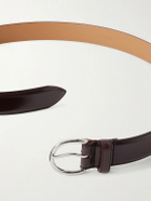 MORJAS - 3cm Leather Belt - Burgundy