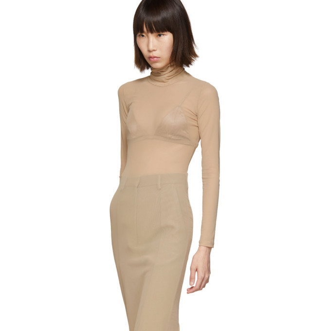 infinity dress beige Meher’s The Label High Low Sweater Dress in Beige