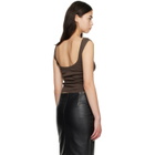 St. Agni Brown Organic Cotton Ballerina Tank Top