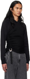 Dion Lee Black Safety Slider Hoodie