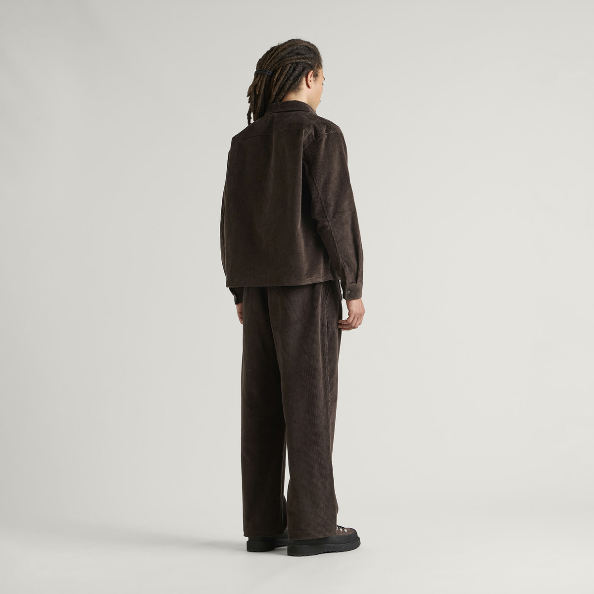 END. Men's Ridge Shirt in Bitter Chocolate