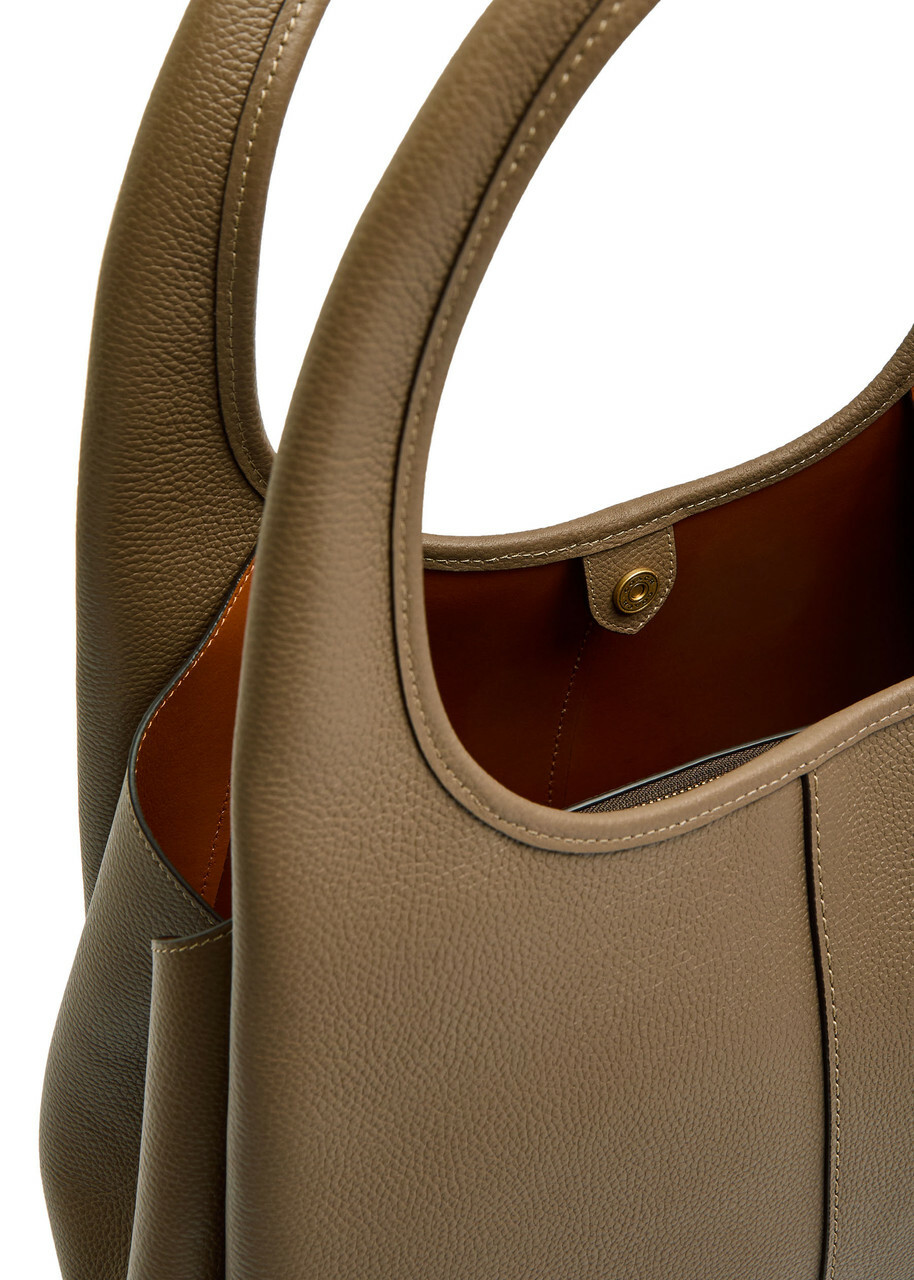Coach Lana Pebbled Leather Shoulder bag - Taupe - One Size