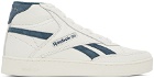 Reebok Classics White & Blue Club C Form Hi Sneakers