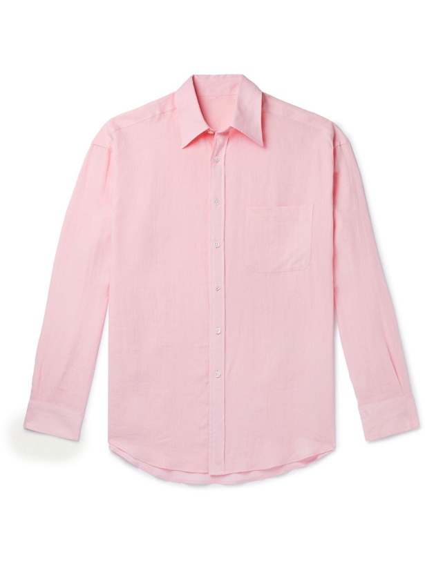 Photo: ANDERSON & SHEPPARD - Linen Shirt - Pink