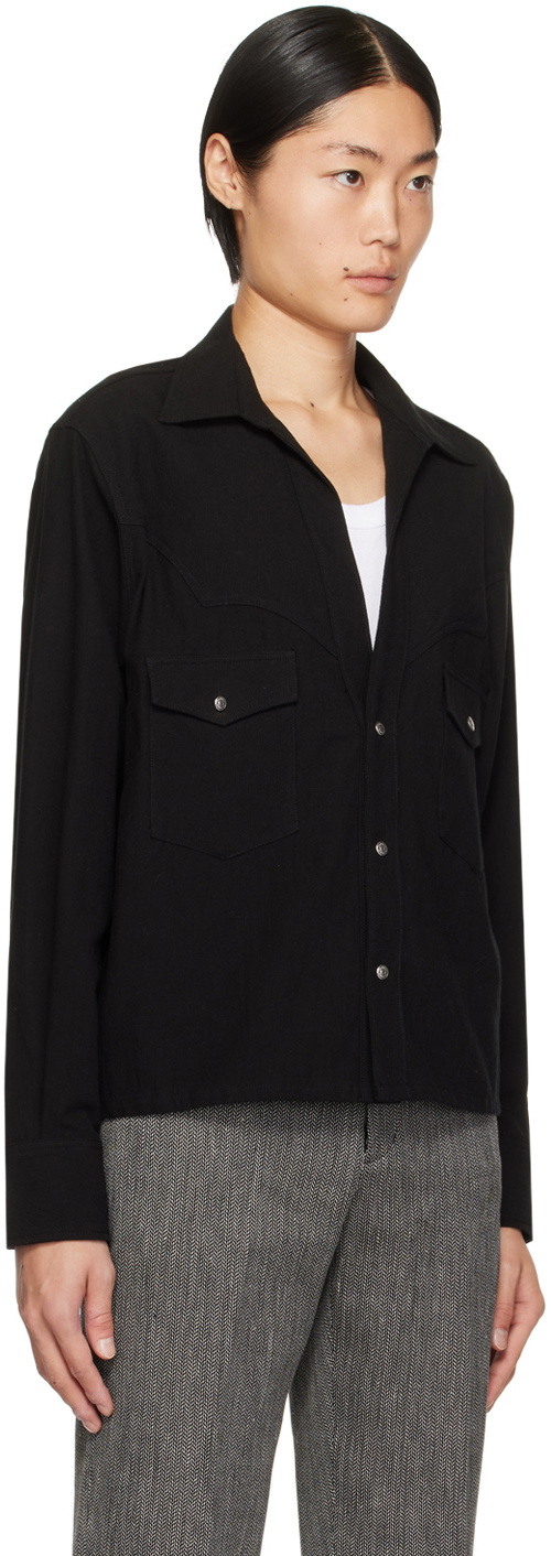The Letters Black Western Shirt