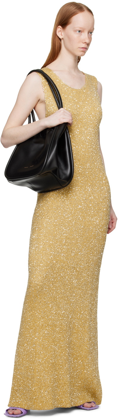 Proenza Schouler Beige Sequin Maxi Dress Proenza Schouler