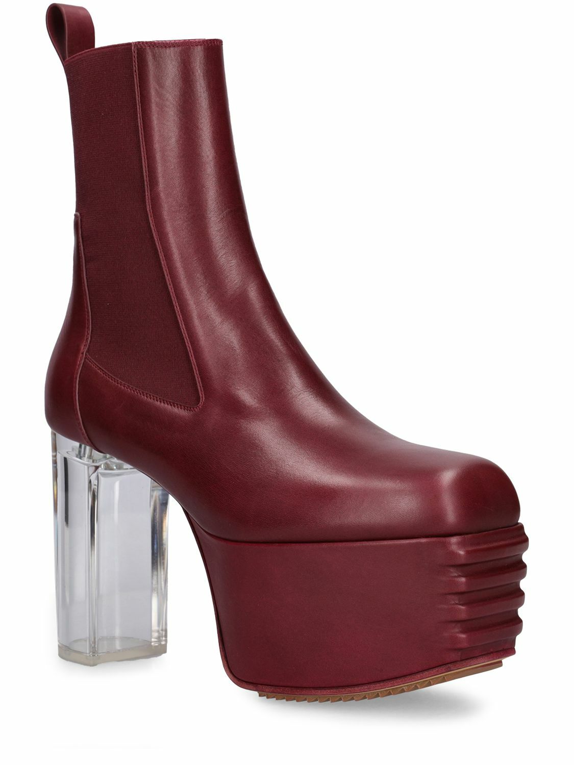RICK OWENS - 125mm Kiss Leather Boots Rick Owens