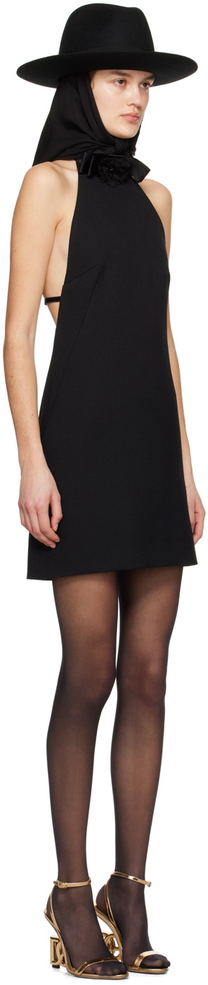 Dolce&Gabbana Black Halter Neck Minidress Dolce & Gabbana