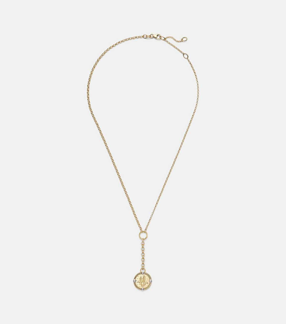 FoundRae Infinite Gratitude 18kt gold necklace with diamonds