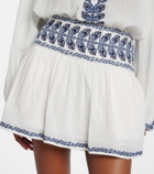 Marant Etoile Picadilia embroidered cotton miniskirt