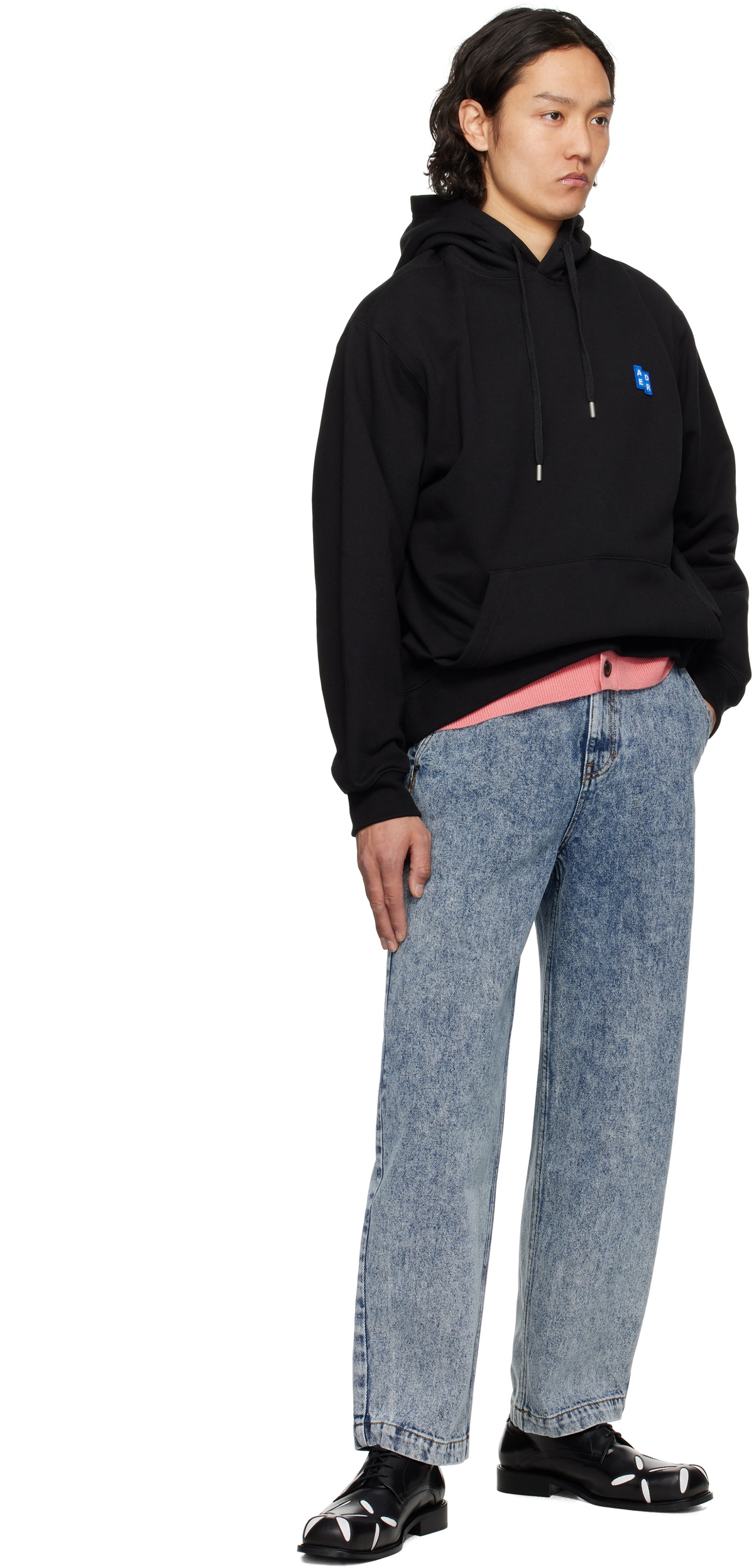 ADER error Black Sig; TRS Tag 01 Hoodie ADER error