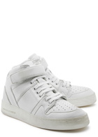 Saint Laurent Jefferson Panelled Leather Sneakers White 40 (IT40 / UK7), Saint Laurent Trainers, Ripped