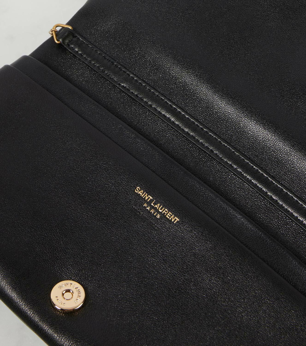 Saint Laurent Calypso Mini leather wallet on chain Saint Laurent