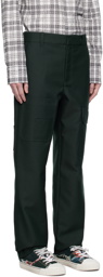 Helmut Lang Green Carpenter Trousers