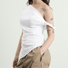 TALA Women's Soft Linen Top in Ivory