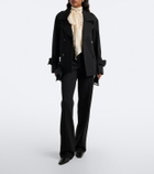 Dorothee Schumacher Airy Check tie-neck cotton and silk blouse