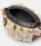 Missoni Zigzag Small leather-trimmed shoulder bag