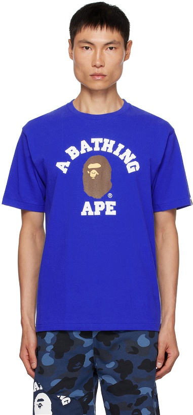 Photo: BAPE Blue College T-Shirt
