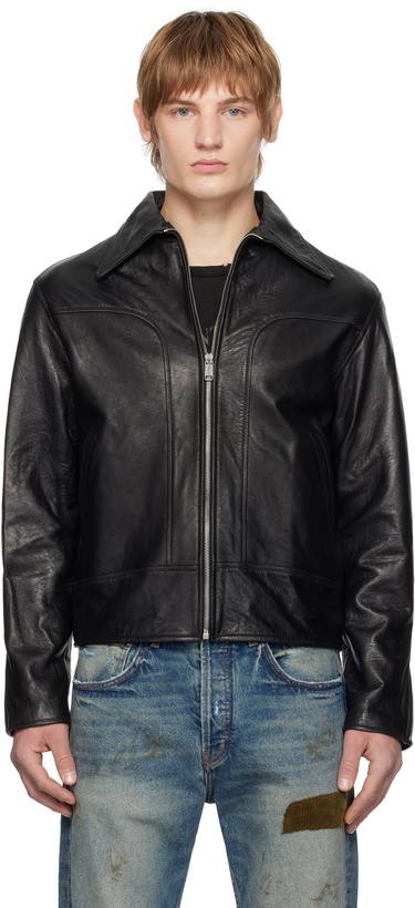 Photo: Enfants Riches Déprimés Black Television Leather Jacket
