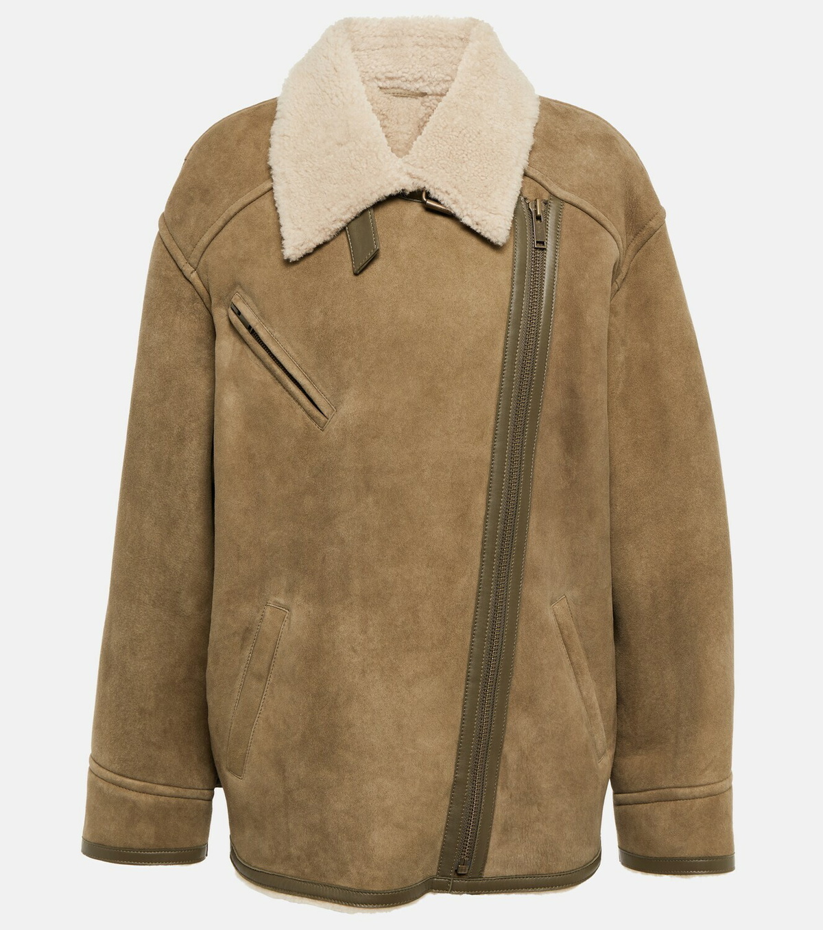 Marant Etoile Adagio trimmed suede jacket Isabel Marant Etoile