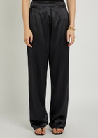 Delos Gilbert Silk Trousers Black