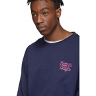 Saturdays NYC Blue Bowery Script Logo Sweatshirt