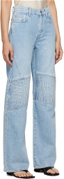 Grlfrnd Blue Mariah Racer Jeans