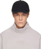 MM6 Maison Margiela Black Embroidered Logo Cap