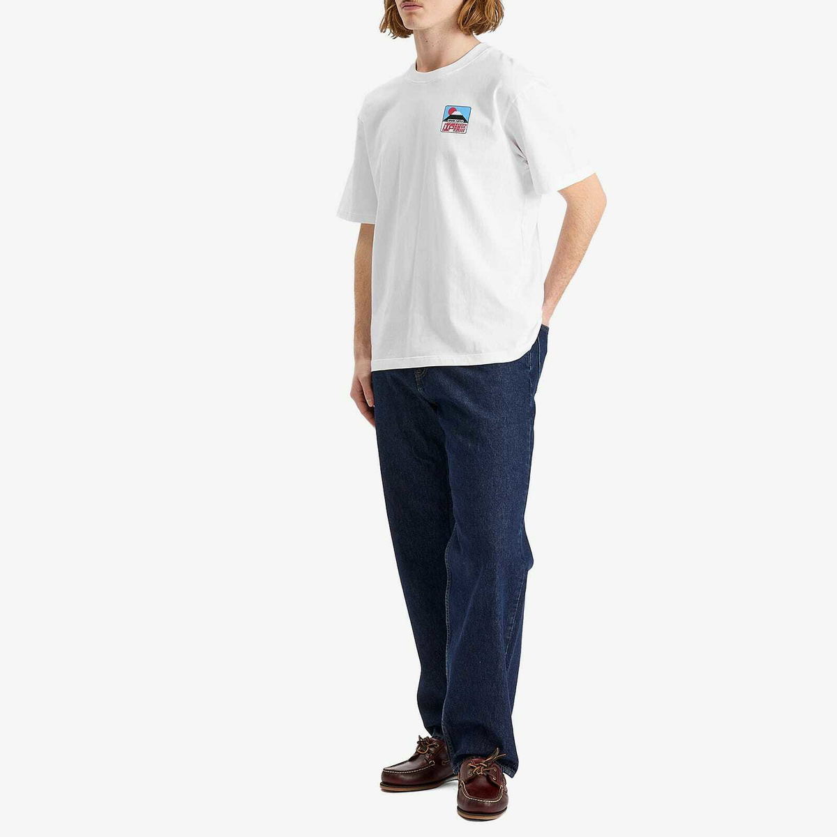 Edwin Men's Sunset On Fuji San T-Shirt in White
