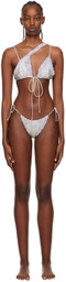 VAILLANT SSENSE Exclusive Blue Asymmetric Bikini