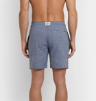Faherty - Beacon Mid-Length Printed Swim Shorts - Blue