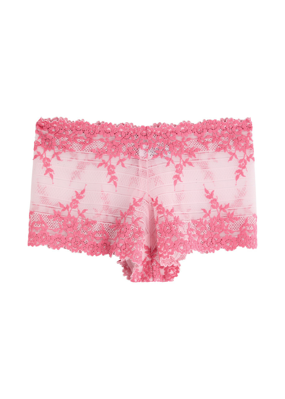 Wacoal Embrace Lace Embroidered Boyshorts Pink