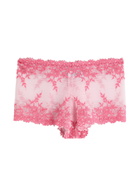 Wacoal Embrace Lace Embroidered Boyshorts Pink
