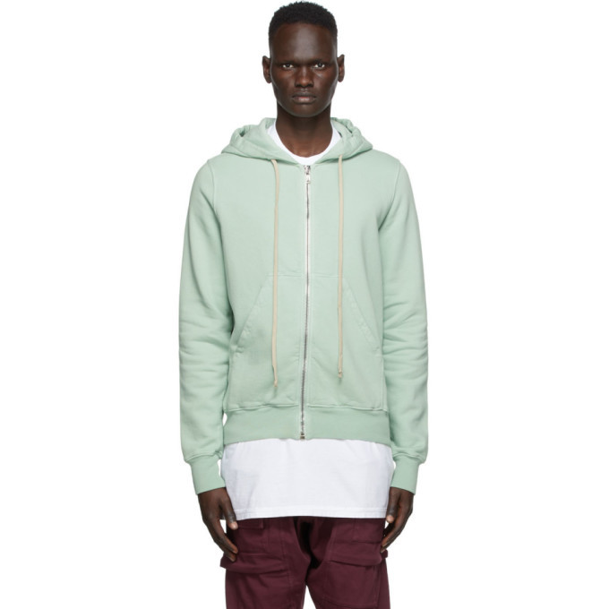 Rick Owens Drkshdw Green Jason Zip-Up Hoodie Rick Owens Drkshdw