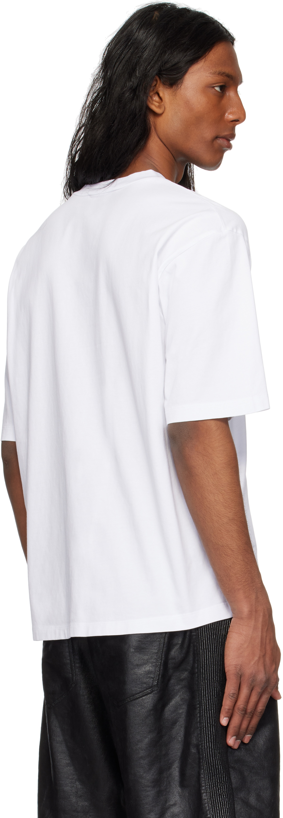 【関税&送料込】Dsquared2 Dsquared2 Summer Lovers Linen T-Sh Dsquared2 White Summer Lovers Loose Fit Colourful Logo T